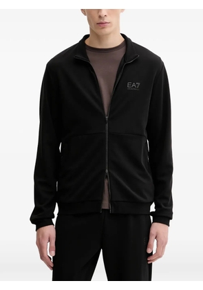 Ea7 Emporio Armani long-sleeve logo-detail sweatshirt - Black
