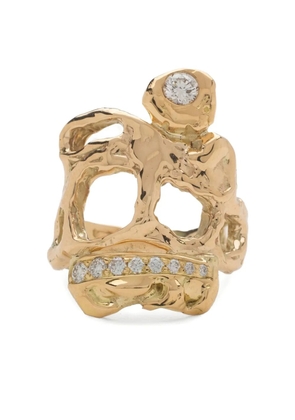 NADIA SHELBAYA 18kt yellow gold Masquerade diamond ring