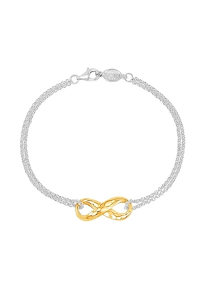 DOWER AND HALL Entwined Infinity two-tone bracelet - Gold