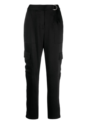 Simkhai tapered-leg satin trousers - Black