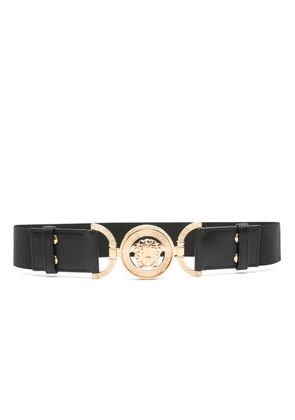 Versace Medusa Head-buckle elastic belt - Black