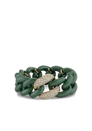 SHAY 18K yellow gold medium link diamond ring