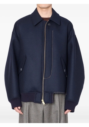 Kolor zip-fastening bomber jacket - Blue