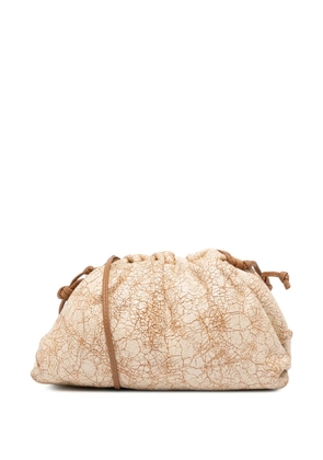 Bottega Veneta Pre-Owned 2012-2025 Crackled Calfskin The Mini Pouch crossbody bag - Brown