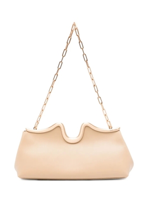 Cult Gaia Valma curved-frame chain clutch - Neutrals