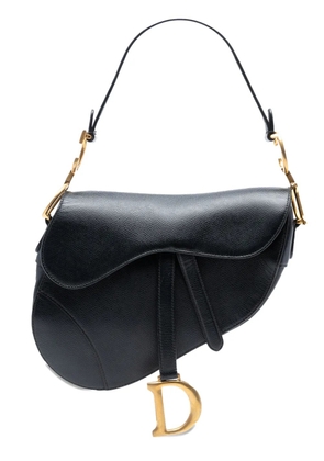 Christian Dior Pre-Owned 2018 Grained Calfskin Saddle Bag shoulder bag - Black