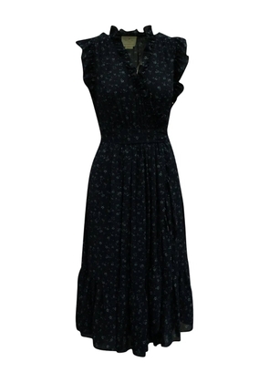 Kate Spade Wild Roses floral ruffled midi dress - Blue