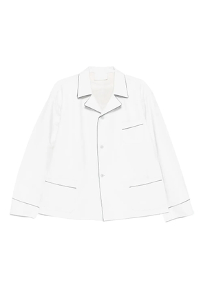 Prada piped-trim jacket - White