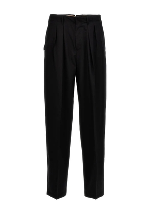 PT Torino pleated charm-detail trousers - Black