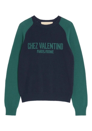 Valentino Garavani Chez-motif sweater - Blue