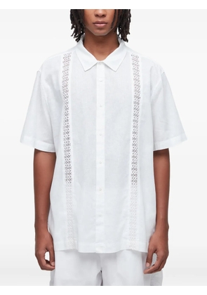 Osklen embroidered-panel shirt - White