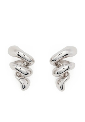 Maria Black Coil Crawler earrings - Silver