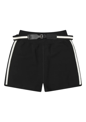 Max Mara belted side-stripe shorts - Black