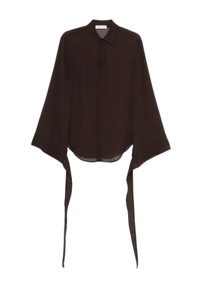 The Frankie Shop wide-sleeve Shirt - Brown