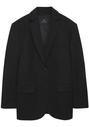 ANINE BING Quinn single-breasted wool blazer - Black