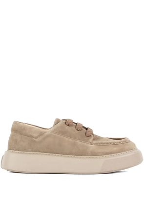 REFERENC Tahoe suede moc-toe trainers - Neutrals
