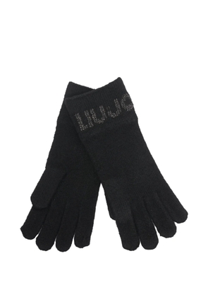 LIU JO logo-detail gloves - Black