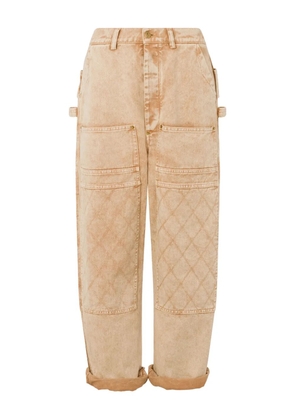Moschino quilted pocket trousers - Neutrals