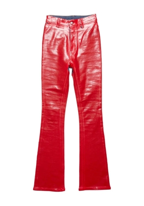 Acne Studios latex flared trousers