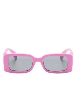 Gucci Eyewear Interlocking G rectangle-frame sunglasses - Pink