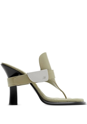 Burberry Bay leather sandals - Green