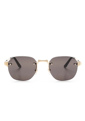 Cartier Eyewear rimless square-frame sunglasses - Gold