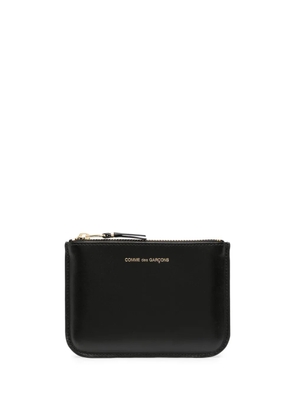 Comme Des Garçons Wallet logo-stamp leather coin purse - Black