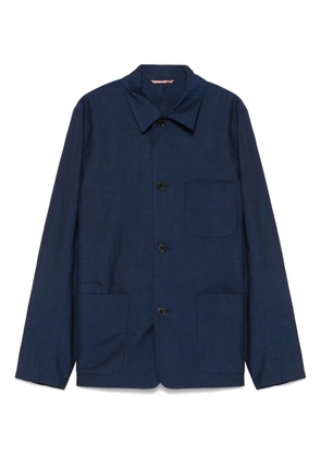 Paul Smith slub-textured overshirt - Blue