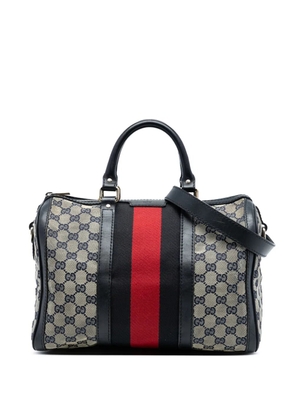 Gucci Pre-Owned 2016-2025 Medium GG Canvas Web Joy Boston Bag satchel - Brown