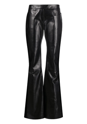 TOM FORD flared leather trousers - Black