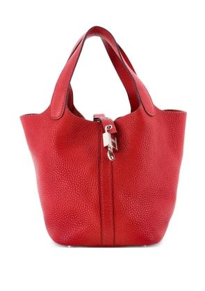 Hermès Pre-Owned Picotin Lock Bag Clemence PM bucket bag - Red
