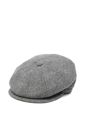 Tagliatore herringbone wool cap - Grey