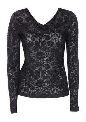 PINKO lace effect michetti top - Black