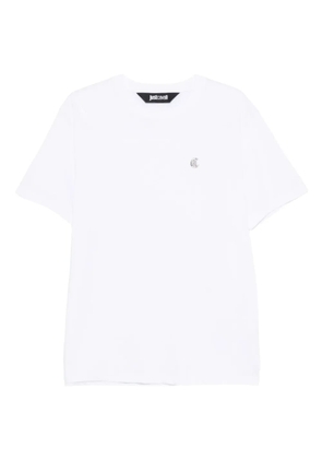 Just Cavalli logo-detail cotton T-shirt - White