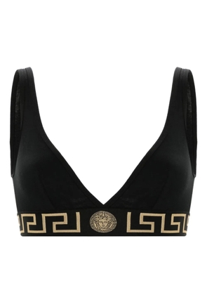 Versace Greca Border triangle bra - Black