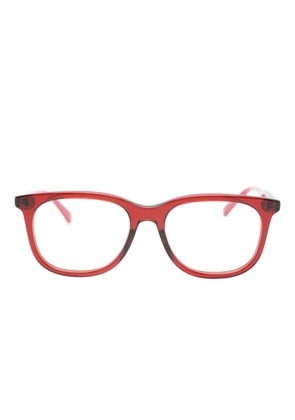 Gucci Eyewear rectangle-frame glasses - Red
