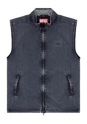 Diesel J-Erb denim-effect sleeveless gilet - Black