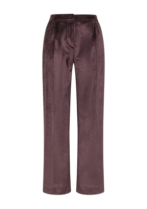 Cruna pleated-front corduroy trousers - Red