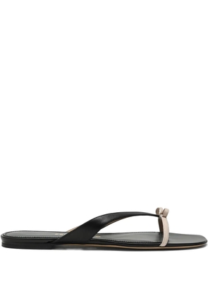 Ferragamo Abibi bow detail flip-flops - Black
