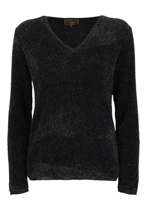 Fendi Pre-Owned lurex-detail sweater - Black