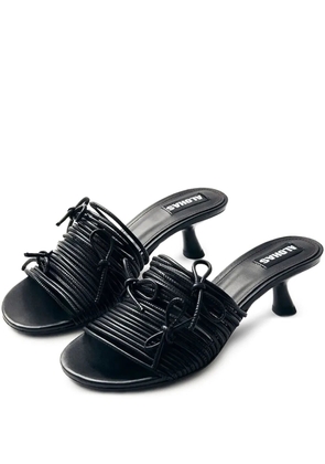 ALOHAS knotted leather heeled sandals - Black