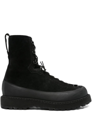 Stone Island lace-up suede boots - Black