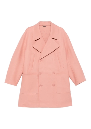 FENDI double-breasted patch-pocket coat - Pink