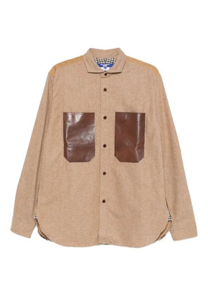 Junya Watanabe MAN checked shirt - Brown