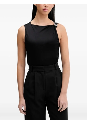 HUGO logo-buckle sleeveless top - Black