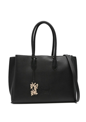 Secret Pon Pon leather shoulder bag - Black