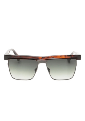 Yohji Yamamoto square-frame sunglasses - Brown