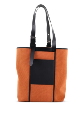 Hermès Pre-Owned Etriviere Pocket Toile and Leather 27 tote bag - Brown