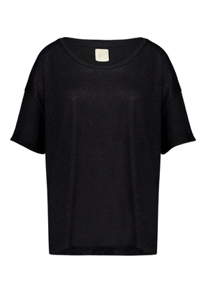 PAULA crew-neck blouse - Black