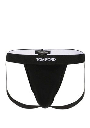 TOM FORD logo-waistband briefs - Black